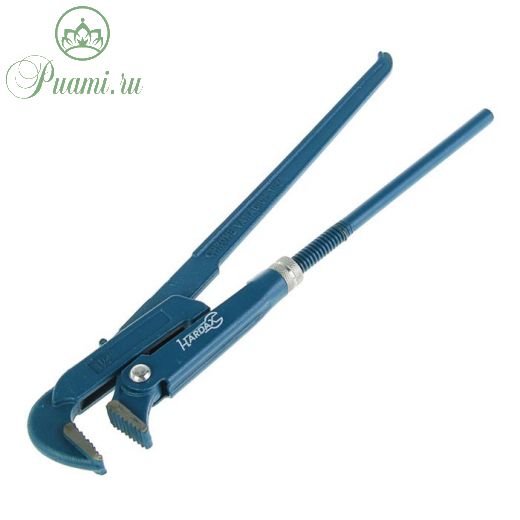 Ключ трубный Hardax/Remocolor, рычажный, №2, раскрытие губ 20-50 мм, 90° L-Type, прямые губы