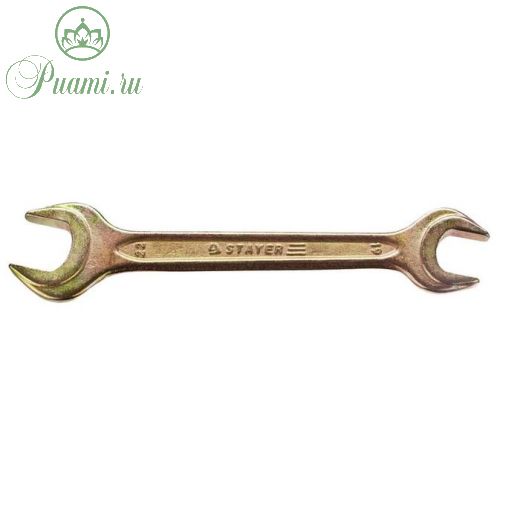 Ключ рожковый гаечный STAYER 27038-19-22, 19 x 22 мм