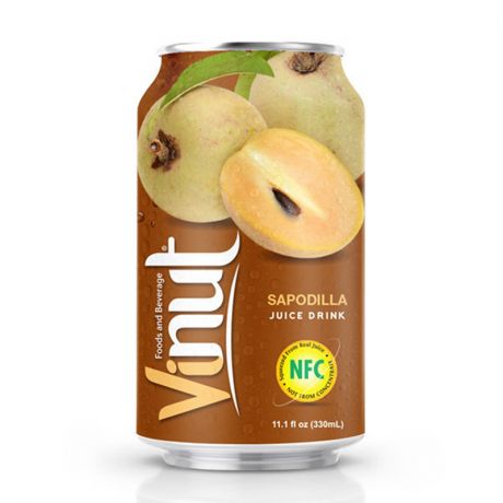 Напиток Vinut сокосодержащий "Сок Саподиллы", объем 330 мл