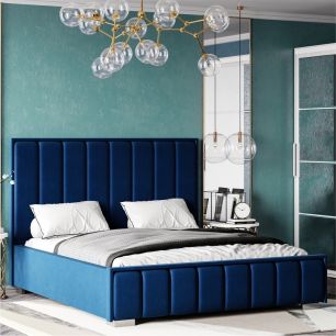 Кровать с подъемным механизмом Мирабель 120х200, синий