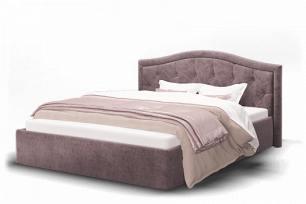 Кровать с подъемным механизмом Стелла 120х200, серо-фиолетовый