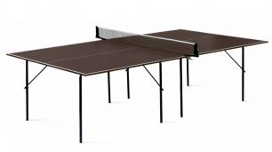 Теннисный стол Start Line Hobby Light Outdoor (коричневый) без сетки, без колес 