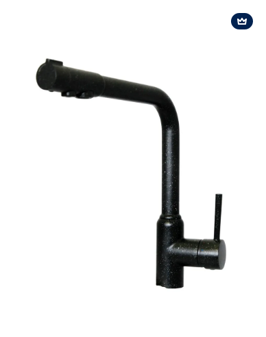 Смеситель для кухни под фильтр Kaiser Teka 13044-2 Black мрамор