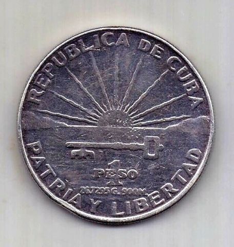 1 песо 1953 Куба XF