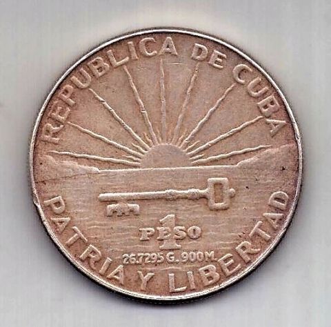 1 песо 1953 Куба AUNC