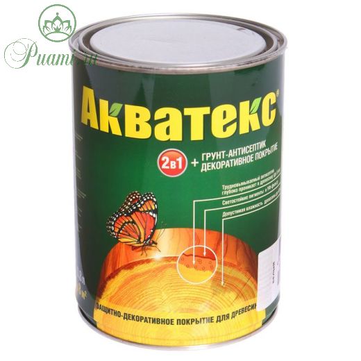 Грунт-антисептик "Акватекс", белый, 0,8 л