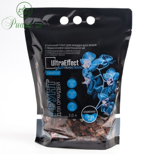 Грунт для орхидей UltraEffect+ Пеностекло NanoProf Standard 12-28mm, 3 л