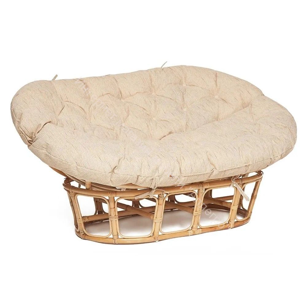 Кресло "MAMASAN ECO" M119/23-02 SP с подушкой, ремешками Natural (натуральный)