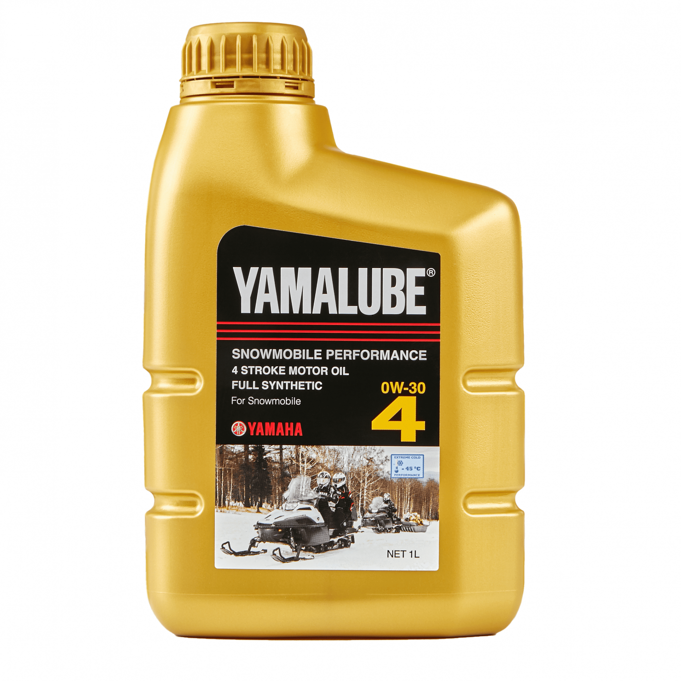 Yamalube SAE 0W-30, синтетическое моторное масло, для снегоходов, 1 л