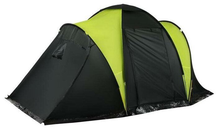 Палатка туристическая Maclay Mirage 6 (5385307), чёрный/зелёный