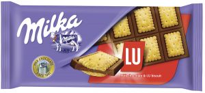 Шоколад MILKA 87г Молочный с печеньем LU