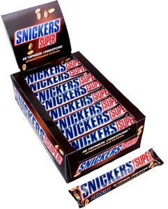Шоколадный батончик SNICKERS Super 80г