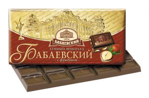 Шоколад БАБАЕВСКИЙ 100г с фундуком темный