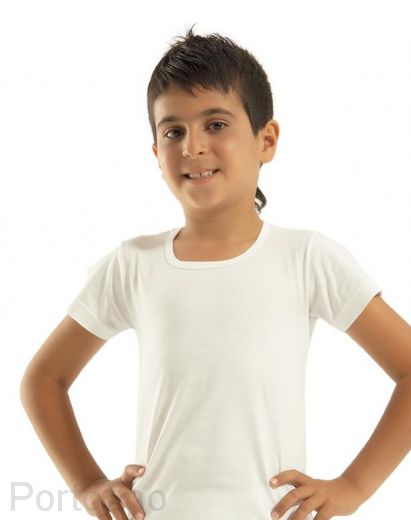 футболка детская белая A3002, Oztas Турция