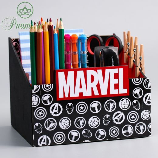 Органайзер для канцелярии MARVEL, Мстители, 140 х 170 х 150 мм