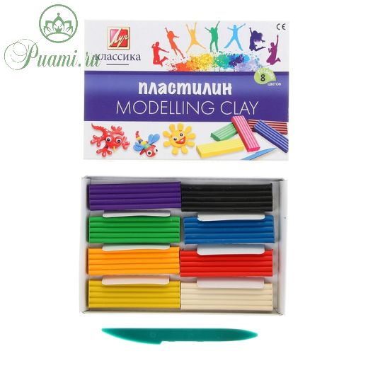 Пластилин 8 цветов 160 г «Классика»