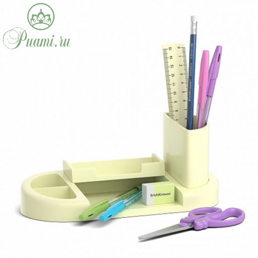 Набор настольный ErichKrause Harmony Pastel, 8 предметов, жёлтый