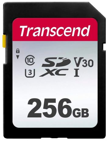 Карта памяти Transcend TS*SDC300S 256 GB, чтение: 100 MB/s, запись: 40 MB/s