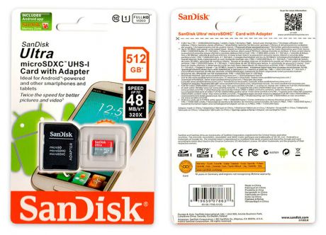 SanDisk Карта памяти MicroSD SanDisk Ultra 512GB UHS-I