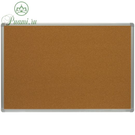Доска пробковая 60 x 90 см "2х3" OFFICE, в алюминиевой рамке