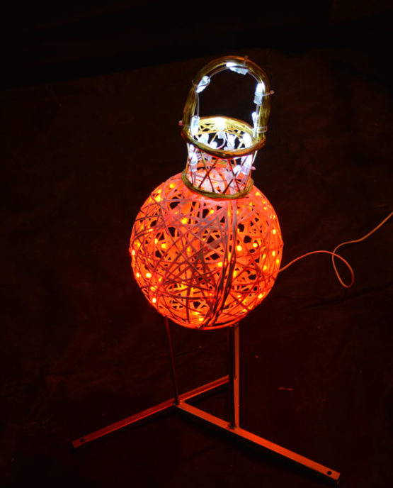 Фигура световая «Шар на подставке» 30 см красный