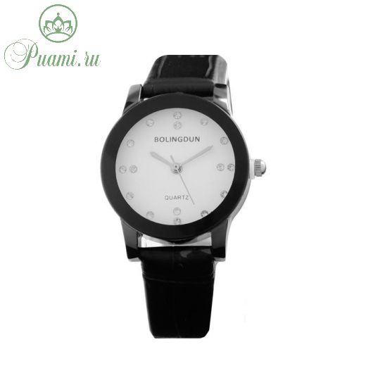 Часы наручные женские Bolingdun 3473L, d=3 см, экокожа, циферблат белый