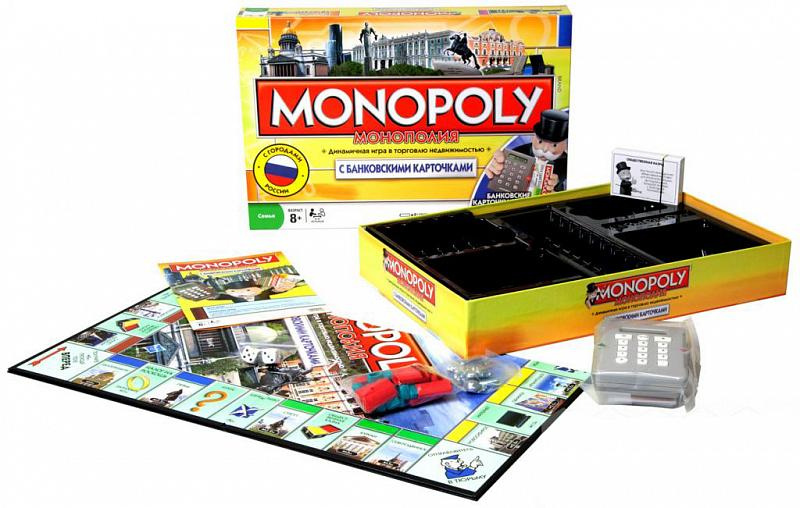 Настольная игра Monopoly Россия с банковскими картами 6141