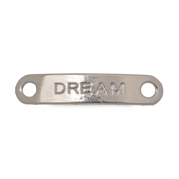 Бусина - коннектор  из металла Dream 35х8х2 мм серебро (МН.0211106-24)