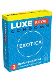 Презервативы Luxe Royal Exotica с точечной поверхностью, 3 шт.