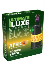 Презерватив Luxe Black Ultimate Хозяин Тайги с ароматом абрикоса, 1 шт.