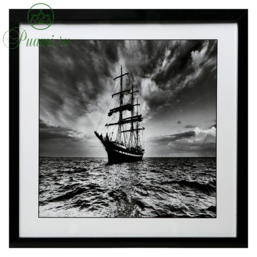 Картина стекло пэт "Пиратский корабль" 50х50(54х54) см