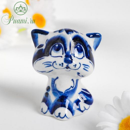 Сувенир керамика "Кот "Голова" 7,5х5 см