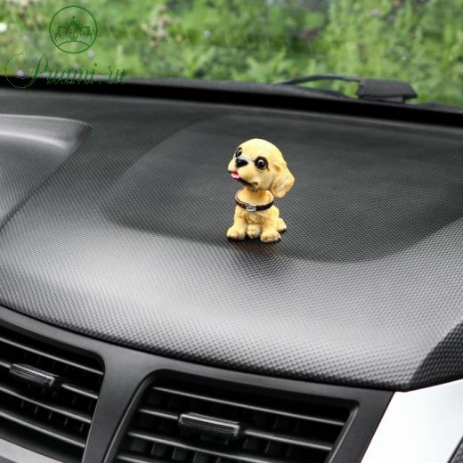 Собака на панель авто, качающая головой, мини, СП 29