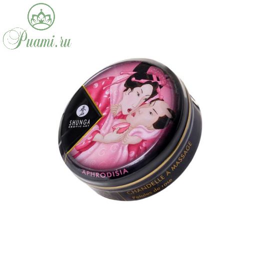 Свеча - аромамасло для массажа Shunga «Роза», 30 мл