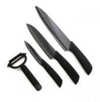 Набор керамических ножей 4 в 1 Xiaomi Huo Hou Nano Ceramic Knife Black