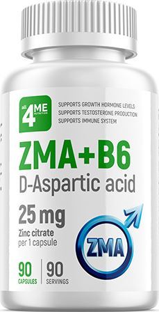 4Me Nutrition - ZMA+B6 & D-Aspartic acid