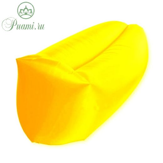 Лежак AirPuf, надувной, цвет жёлтый
