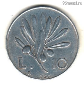 Италия 10 лир 1950