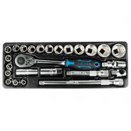 ACK-384001 Набор торцевых головок 1/2" в ложементе 8 - 32 мм, 25 пр. Licota