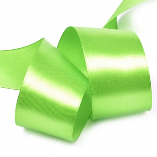 Лента атласная IDEAL цвет 3038 светло-зеленый Разная ширина (ЛА.IDEAL-3038)