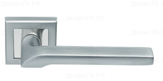 Дверные ручки Rucetti RAP 24-S SC/CP Цвет - мат.хром/хром