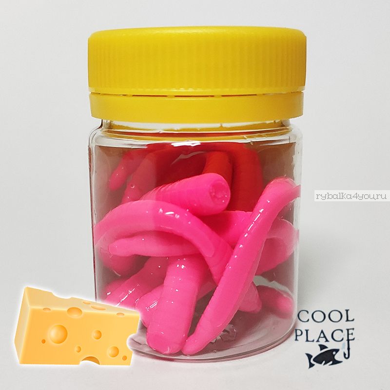 Мягкая приманка Cool Place Worm 7,5 см / цвет: розовый