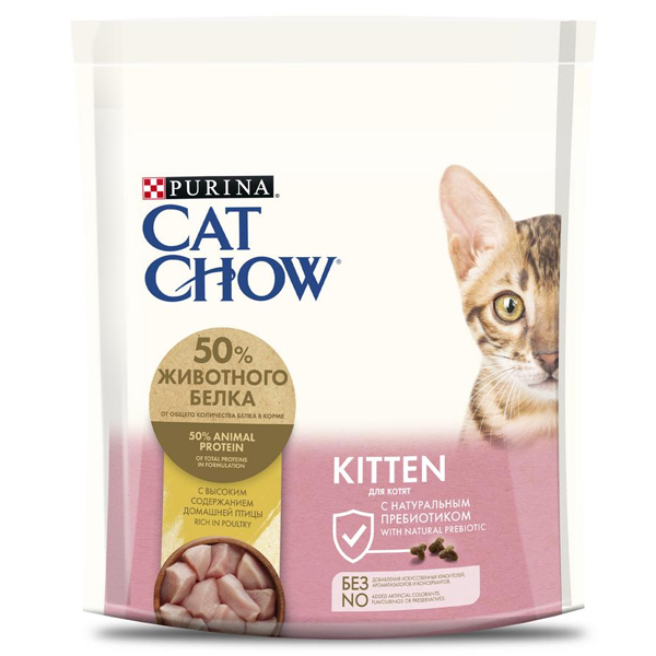 Сухой корм для котят Purina Cat Chow Kitten Chicken с курицей 400 г