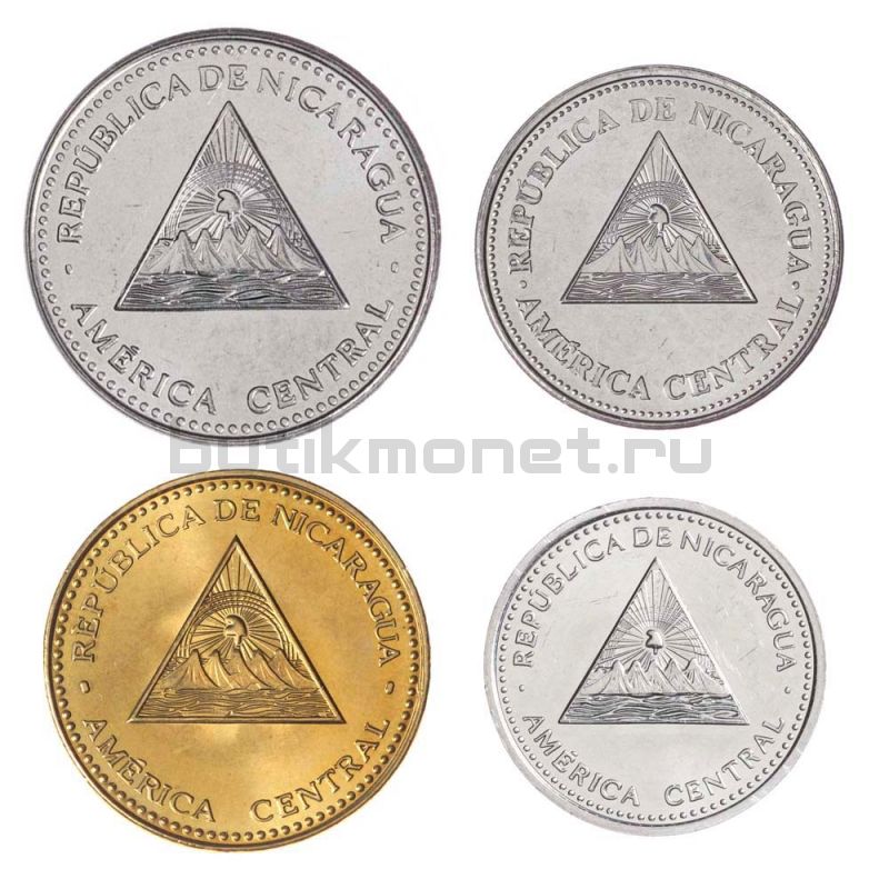 Набор монет 2014-2015 Никарагуа (4 штуки)