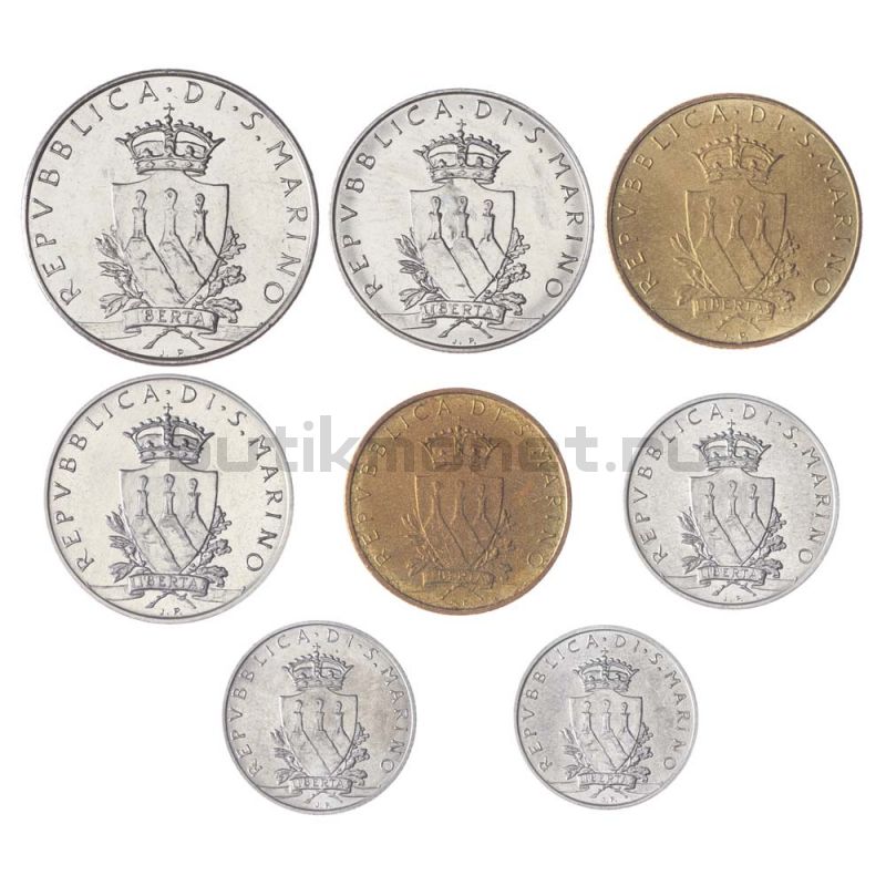 Набор монет 1979 Сан-Марино (8 штук)
