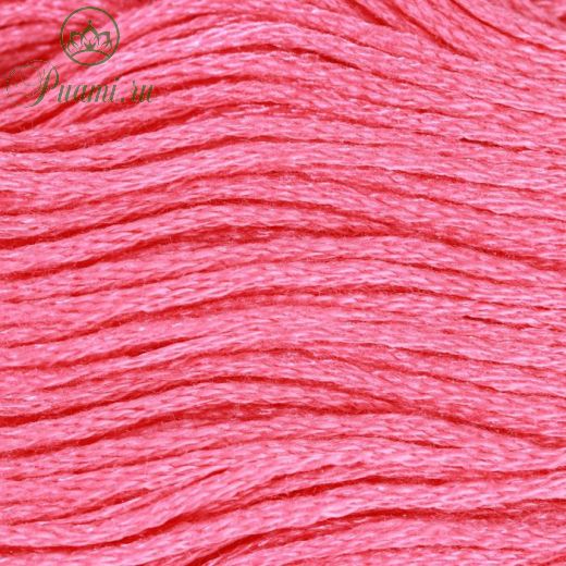 Нитки мулине, 8 ± 1 м, цвет ярко-розовый №956