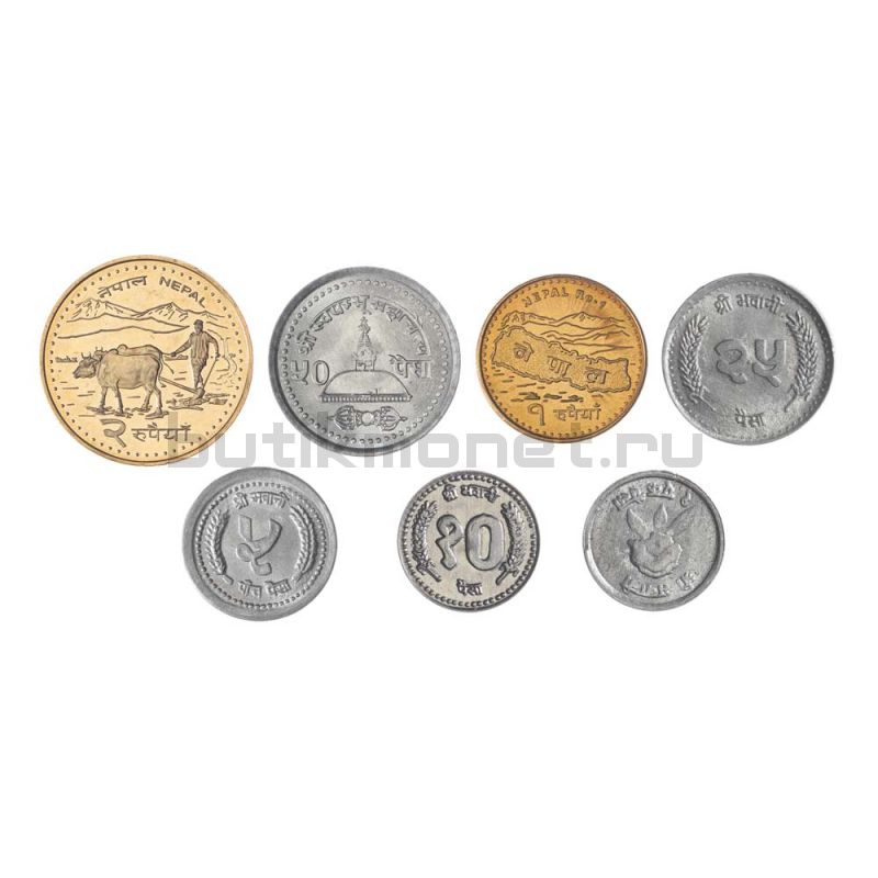 Набор монет 1994-2010 Непал (7 штук)