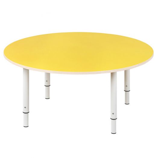 РСН-0020-05 Стол круглый регулируемый Цвет: Жёлтый