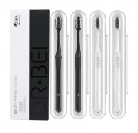 Набор зубных щеток Dr. Bei Toothbrush Bamboo Edition (4 шт.) RU/EAC