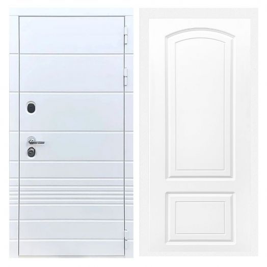 Дверь входная металлическая Армада H-TR Белый Софт ФЛ-138 Белый Софт